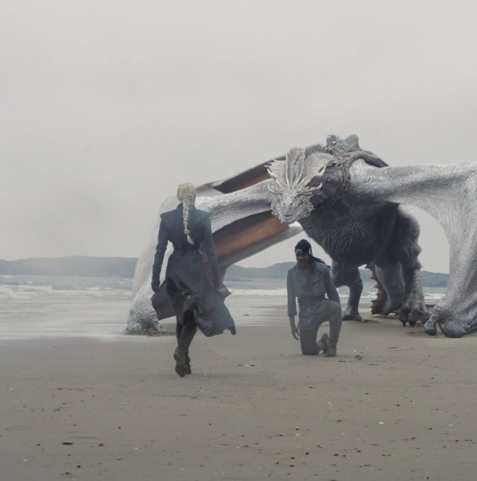 Delwedd o ymgyrch Starring GREAT Britain' Campaign 2025 o the House of the Dragon.