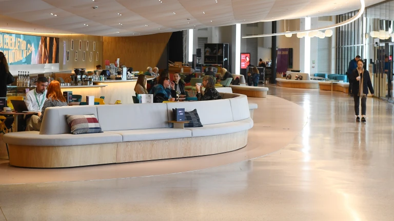 Cyntedd Canolfan Mileniwm Cymru, Bae Caerdydd