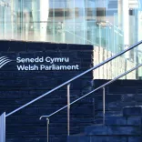 Entrance to the Senedd